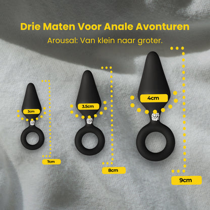 Arousal Butt Plug (set of 3 sizes)