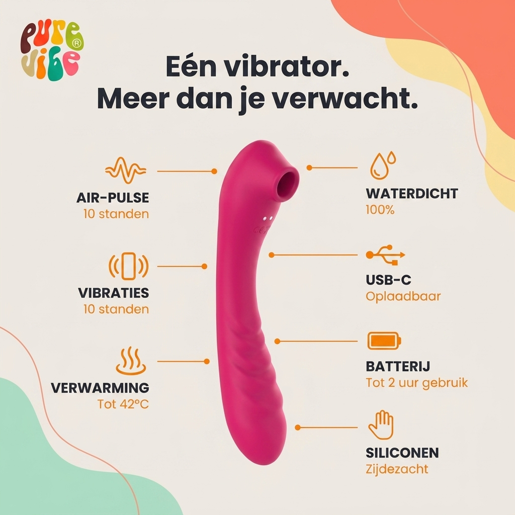 Vibrating Air-Pulse Massager